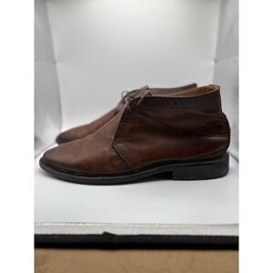 Frye Mens Brown Leather Paul Chukka Boots Laced Size 11D Ankle